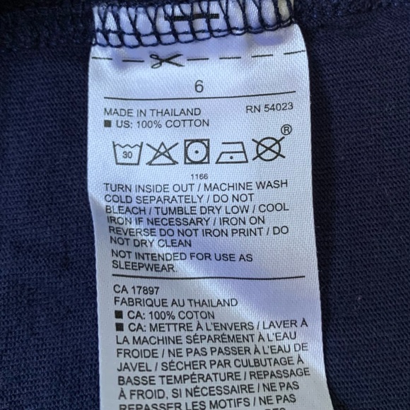 Janie and Jack E.T. Flying Bike Graphic Tee (Navy/White) Size 6 - Picture 6 of 6